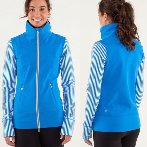 Lululemon Daily Yoga Jacket Beaming Blue size 8 - Picture 1 of 14